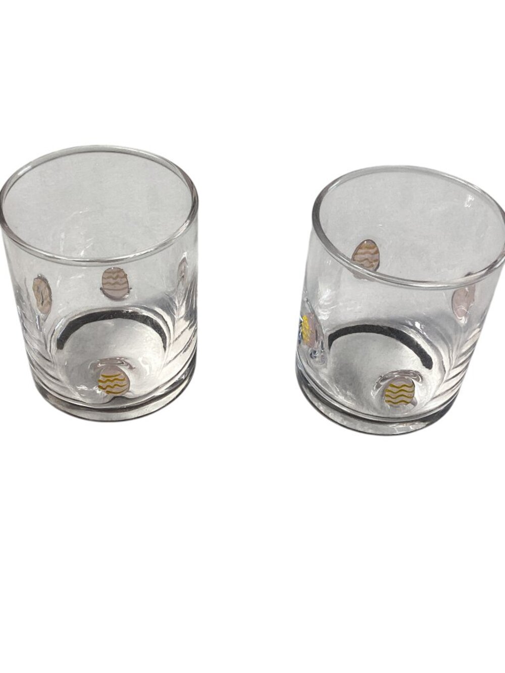 Thyme & Table 2-Piece Charm Glass Set, Egg Charm Pattern, 11.5 Oz.